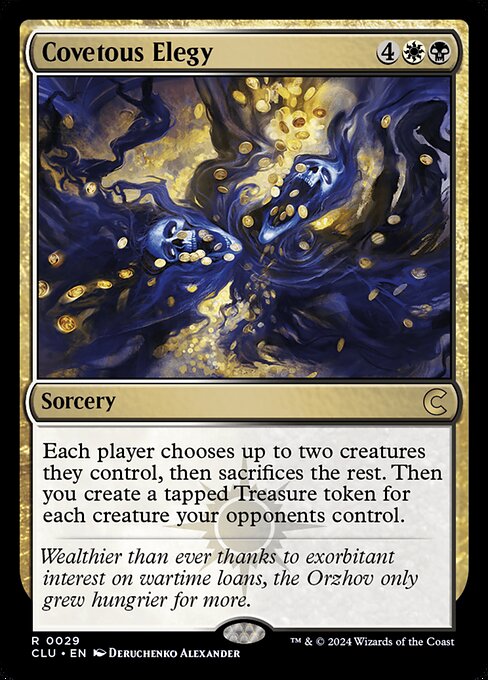 Ravnica: Clue Edition - 29 - Covetous Elegy - Rare