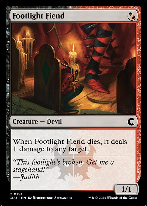 Ravnica: Clue Edition - 191 - Footlight Fiend - Common