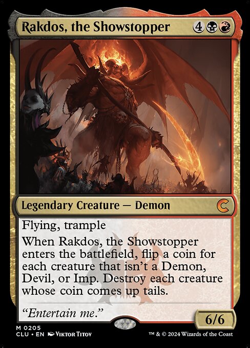 Ravnica: Clue Edition - 205 - Rakdos, the Showstopper - Mythic