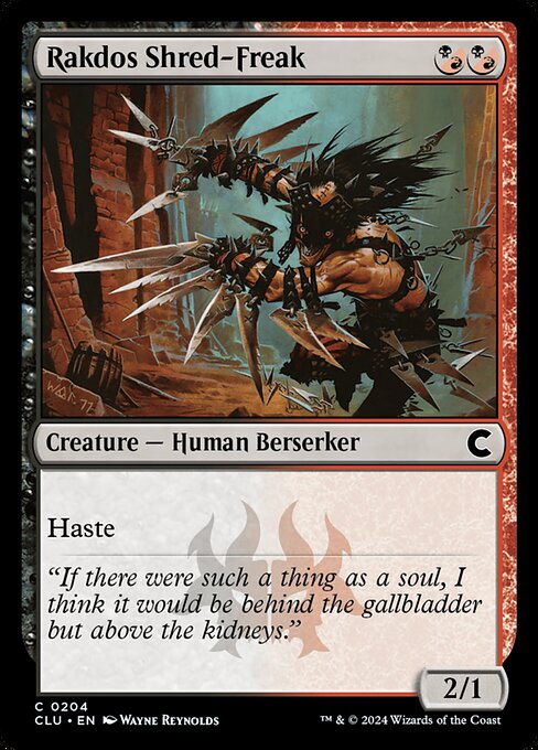 Ravnica: Clue Edition - 204 - Rakdos Shred-Freak - Common