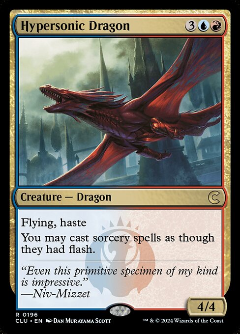 Ravnica: Clue Edition - 196 - Hypersonic Dragon - Rare