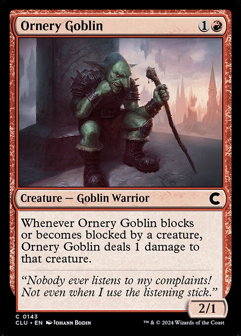 Ravnica: Clue Edition - 143 - Ornery Goblin - Common