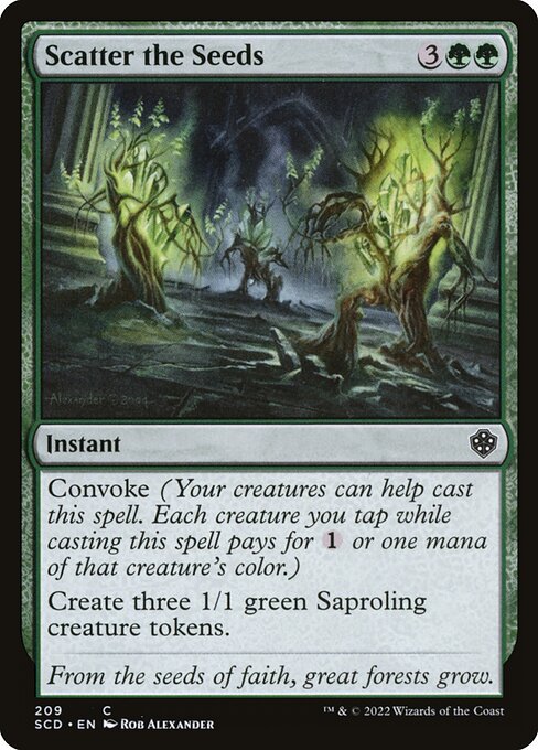 Starter Commander Decks - 209 - Scatter the Seeds - Common