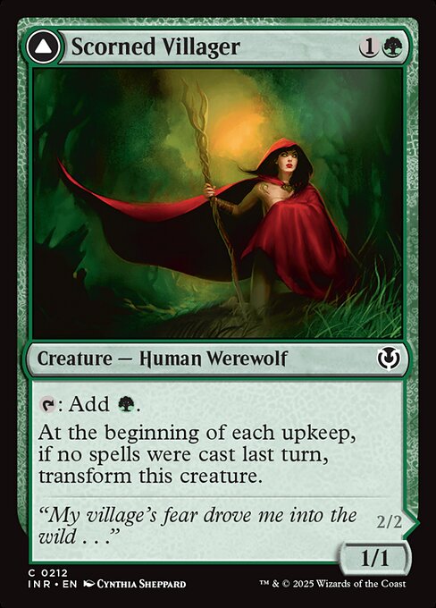 Innistrad Remastered - 212 - Scorned Villager // Moonscarred Werewolf - Common
