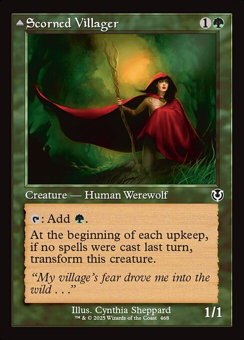 Innistrad Remastered - 468 - Scorned Villager // Moonscarred Werewolf - Common