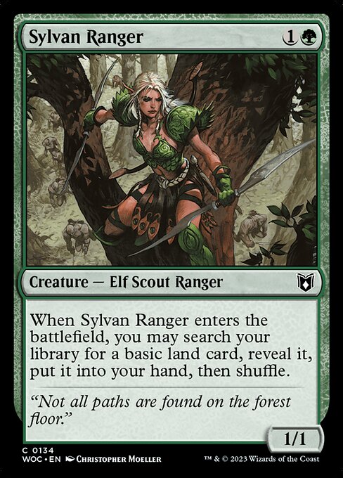 Wilds of Eldraine Commander - 134 - Sylvan Ranger - Common