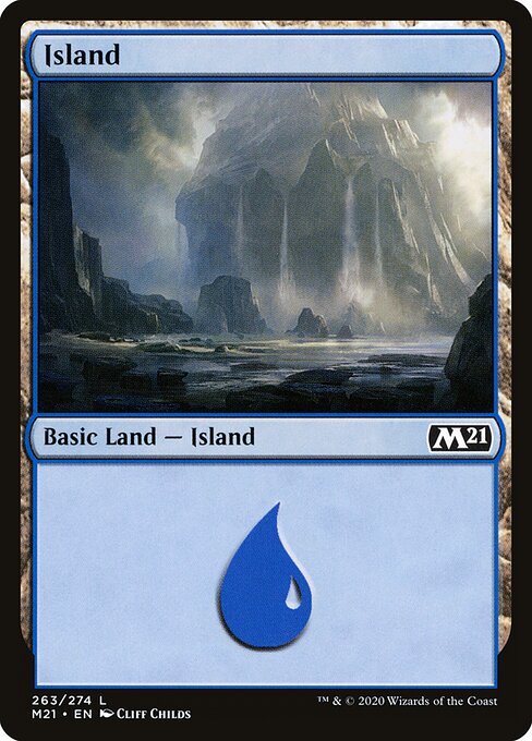 Core Set 2021 - 263 - Island - Common