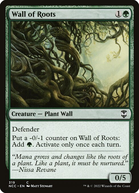 New Capenna Commander - 319 - Wall of Roots - Common