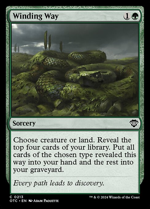 Outlaws of Thunder Junction Commander - 213 - Winding Way - Common