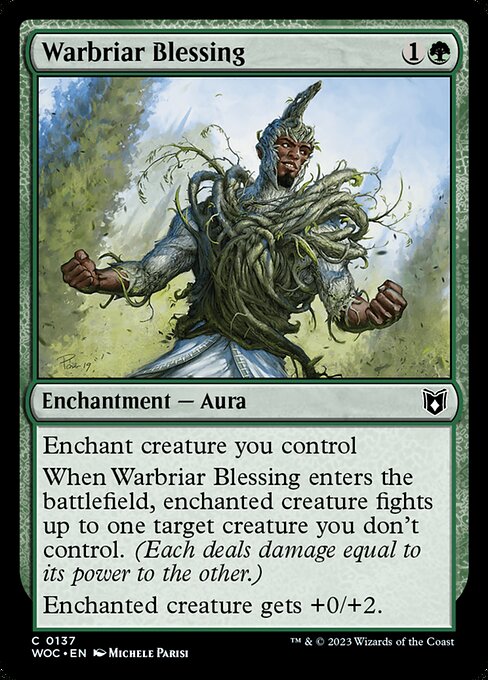 Wilds of Eldraine Commander - 137 - Warbriar Blessing - Common