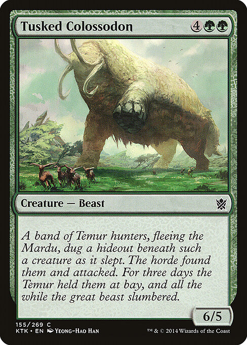 Khans of Tarkir - 155 - Tusked Colossodon - Common