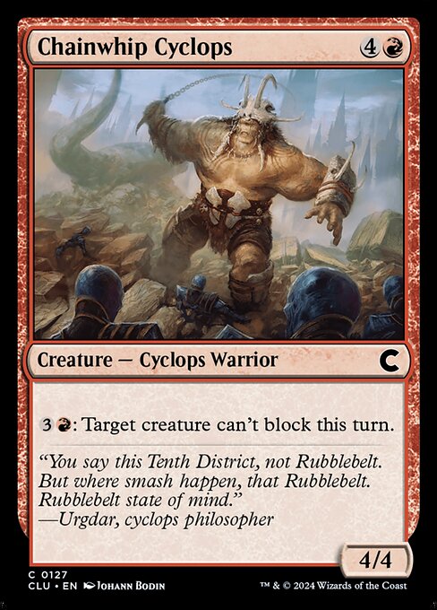 Ravnica: Clue Edition - 127 - Chainwhip Cyclops - Common