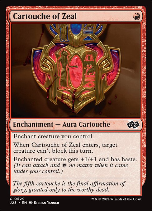 Foundations Jumpstart - 529 - Cartouche of Zeal - Common