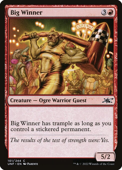 Unfinity - 101 - Big Winner - Common