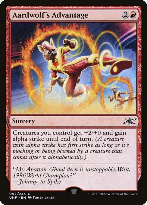 Unfinity - 97 - Aardwolf's Advantage - Common