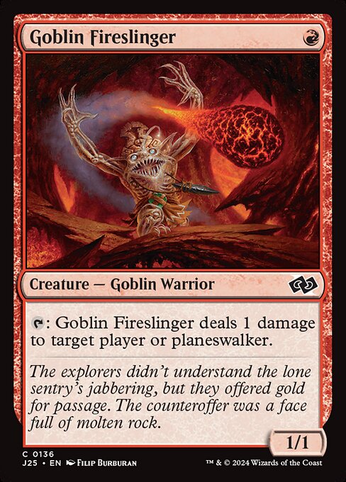 Foundations Jumpstart - 136 - Goblin Fireslinger - Common