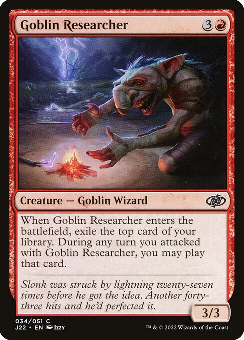 Jumpstart 2022 - 34 - Goblin Researcher - Common