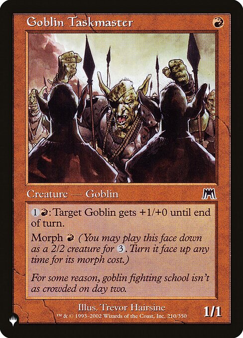 The List - ONS-210 - Goblin Taskmaster - Common