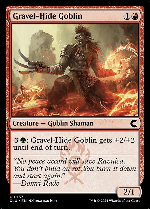 Ravnica: Clue Edition - 137 - Gravel-Hide Goblin - Common