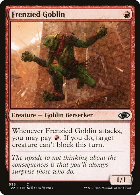 Jumpstart 2022 - 536 - Frenzied Goblin - Common