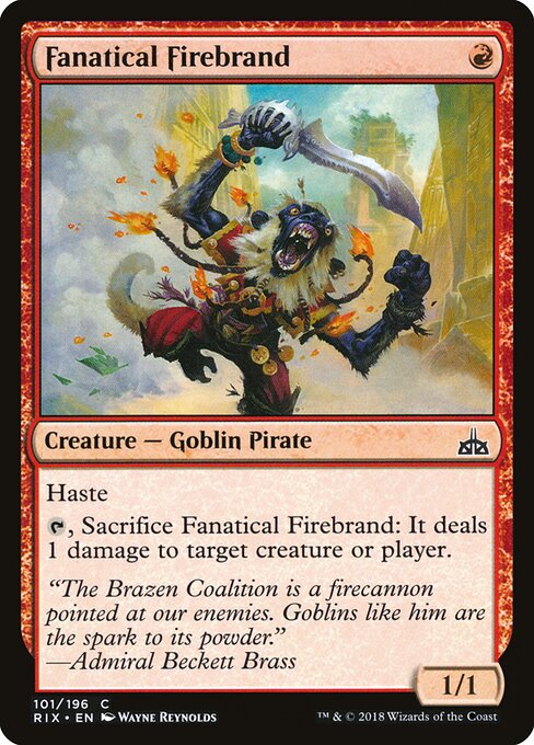 Rivals of Ixalan - 101 - Fanatical Firebrand - Common