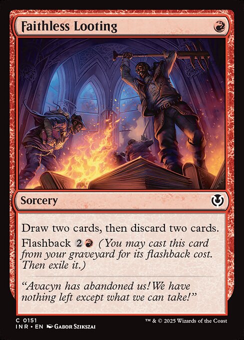 Innistrad Remastered - 151 - Faithless Looting - Common
