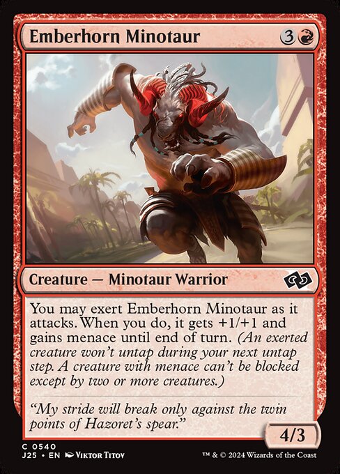 Foundations Jumpstart - 540 - Emberhorn Minotaur - Common