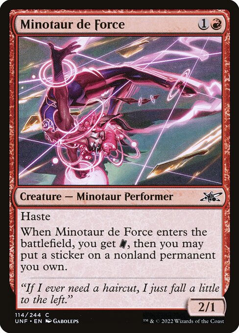 Unfinity - 114 - Minotaur de Force - Common