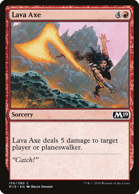 Core Set 2019 - 150 - Lava Axe - Common