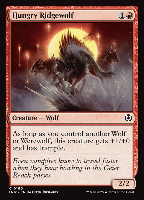 Innistrad Remastered - 160 - Hungry Ridgewolf - Common