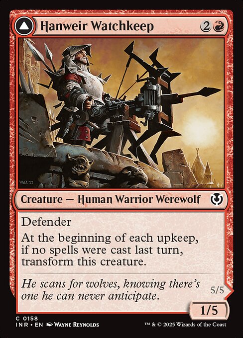 Innistrad Remastered - 158 - Hanweir Watchkeep // Bane of Hanweir - Common