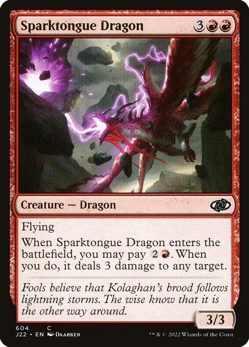 Jumpstart 2022 - 604 - Sparktongue Dragon - Common