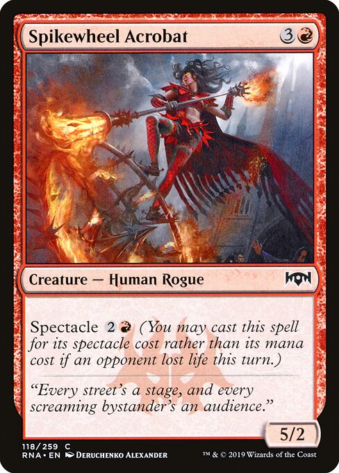 Ravnica Allegiance - 118 - Spikewheel Acrobat - Common