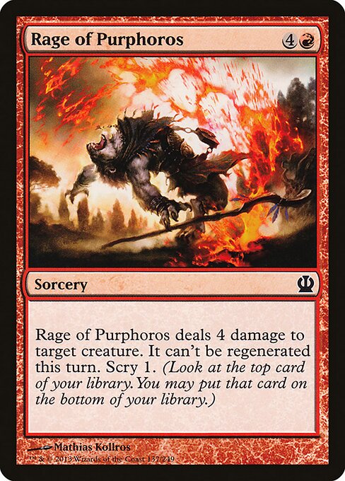Theros - 137 - Rage of Purphoros - Common
