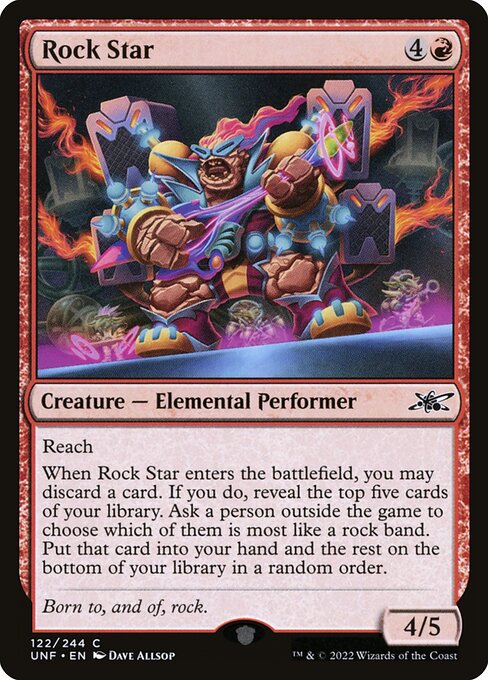 Unfinity - 122 - Rock Star - Common