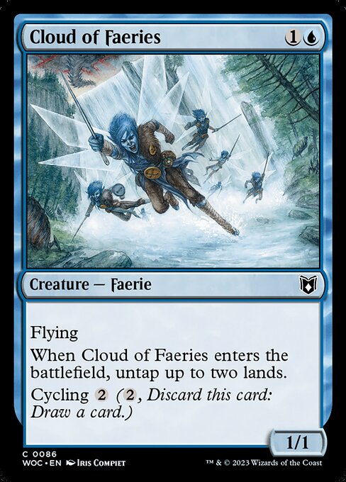 Wilds of Eldraine Commander - 86 - Cloud of Faeries - Common