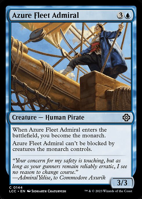 The Lost Caverns of Ixalan Commander - 144 - Azure Fleet Admiral - Common