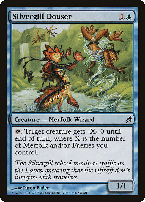 Lorwyn - 87 - Silvergill Douser - Common