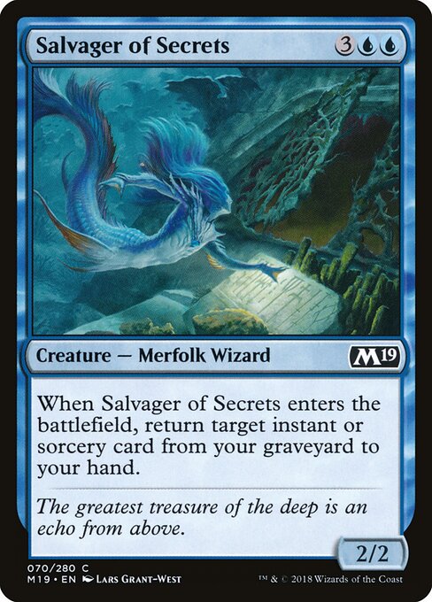Core Set 2019 - 70 - Salvager of Secrets - Common