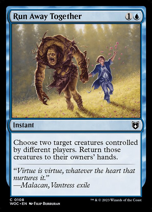 Wilds of Eldraine Commander - 108 - Run Away Together - Common