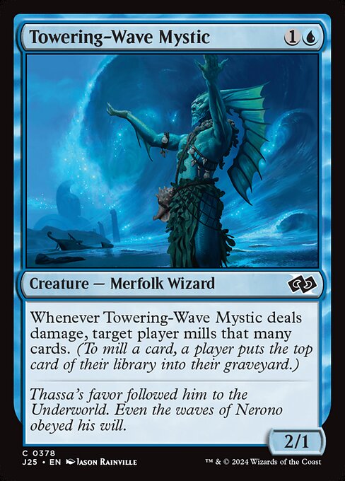 Foundations Jumpstart - 378 - Towering-Wave Mystic - Common