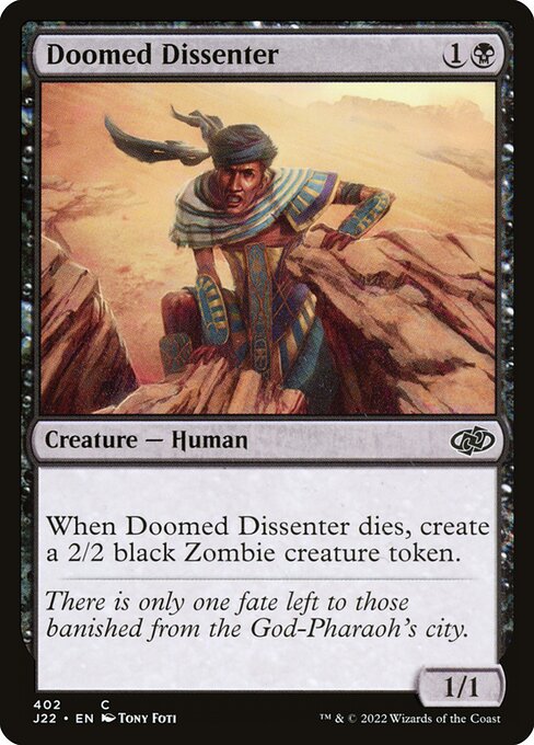 Jumpstart 2022 - 402 - Doomed Dissenter - Common
