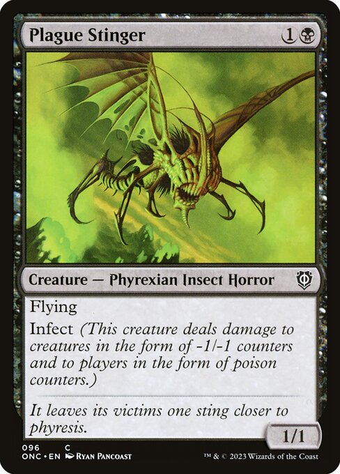 Phyrexia: All Will Be One Commander - 96 - Plague Stinger - Common