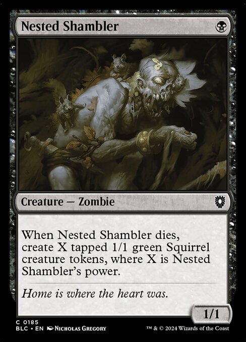 Bloomburrow Commander - 185 - Nested Shambler - Common