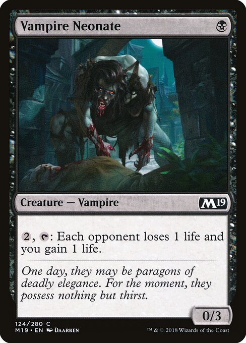 Core Set 2019 - 124 - Vampire Neonate - Common
