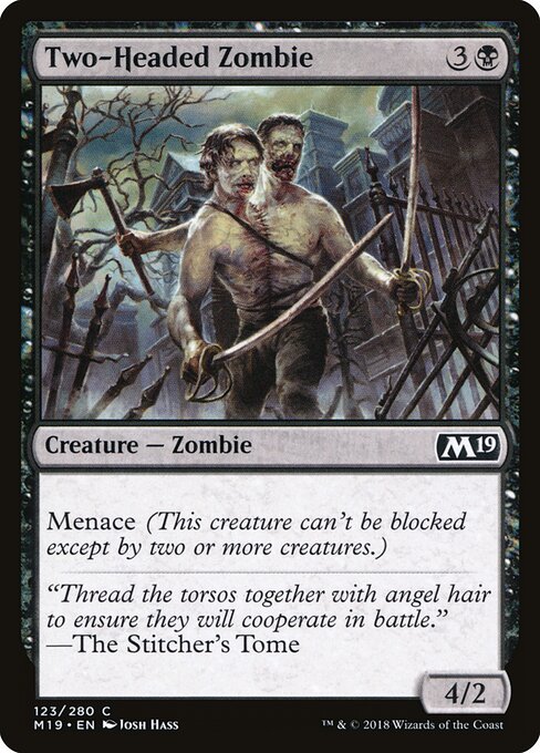 Core Set 2019 - 123 - Two-Headed Zombie - Common