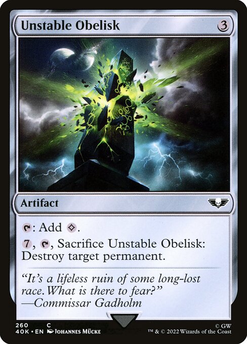 Warhammer 40,000 Commander - 260 - Unstable Obelisk - Common