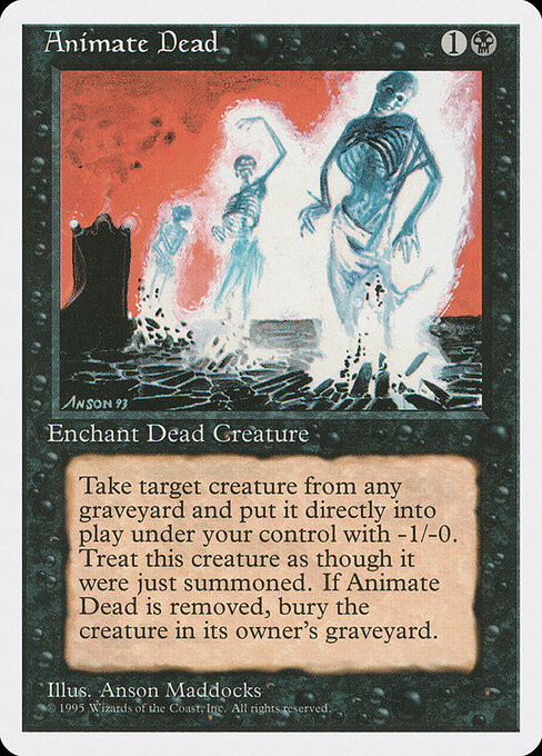 Fourth Edition - 118 - Animate Dead - Uncommon