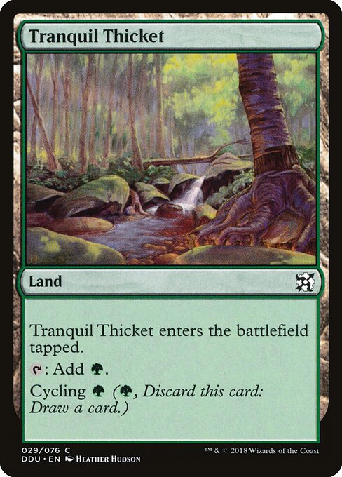 Duel Decks: Elves vs. Inventors - 29 - Tranquil Thicket - Common