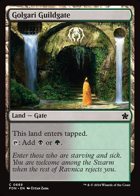 Foundations - 689 - Golgari Guildgate - Common